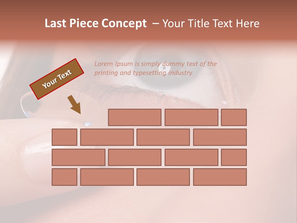 Treatment Looking Female PowerPoint Template