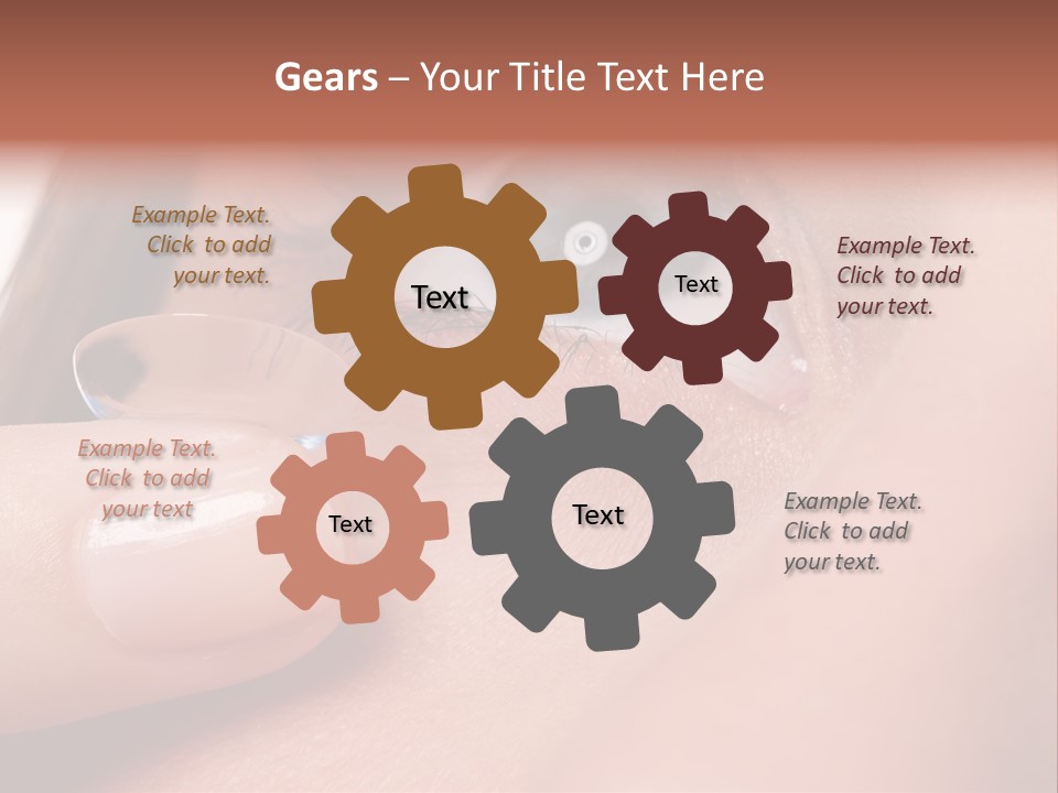 Treatment Looking Female PowerPoint Template