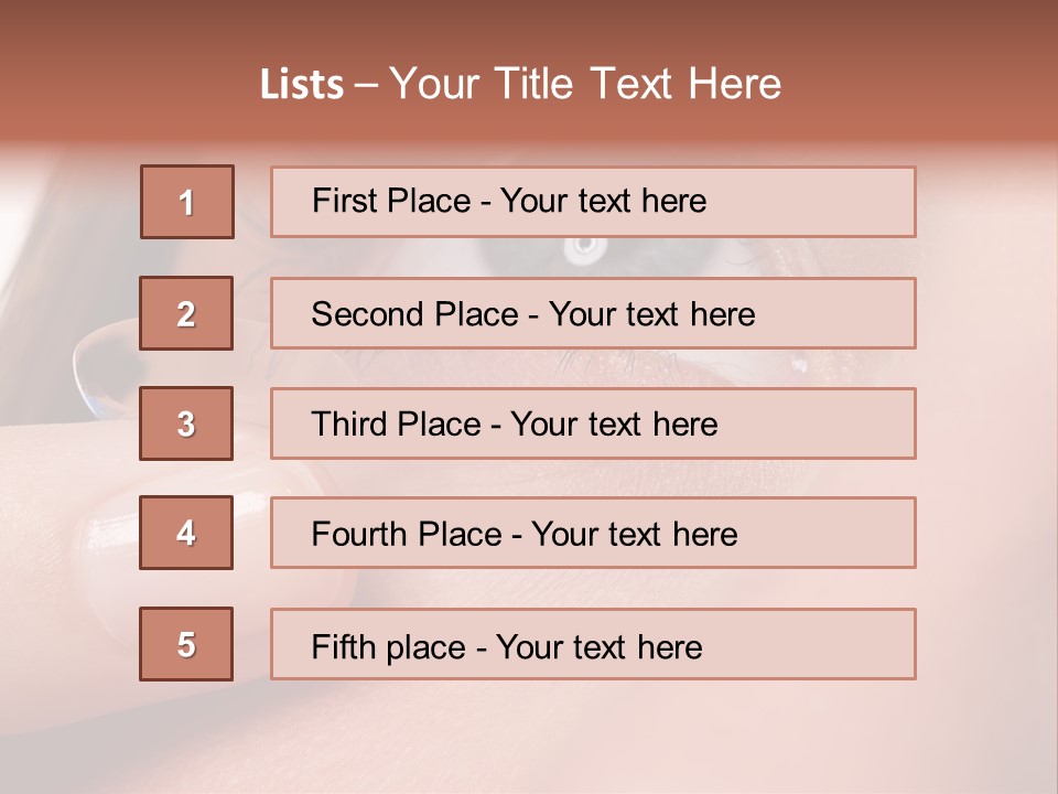 Treatment Looking Female PowerPoint Template