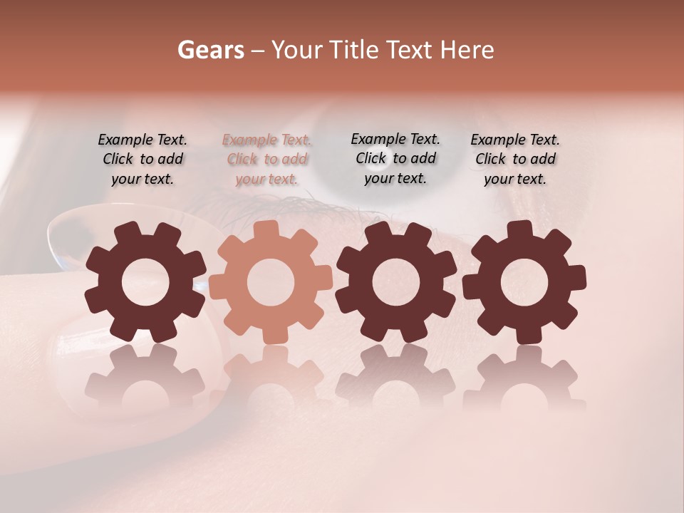 Treatment Looking Female PowerPoint Template