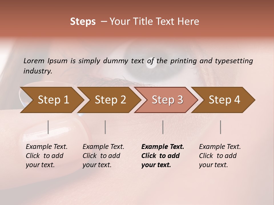 Treatment Looking Female PowerPoint Template