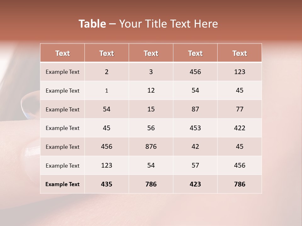 Treatment Looking Female PowerPoint Template