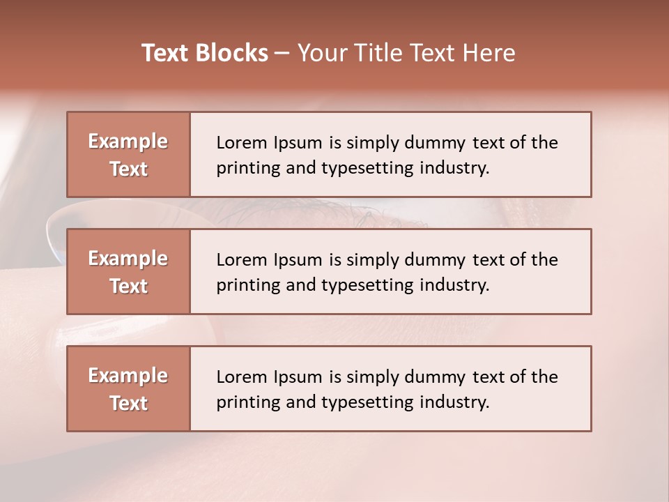 Treatment Looking Female PowerPoint Template