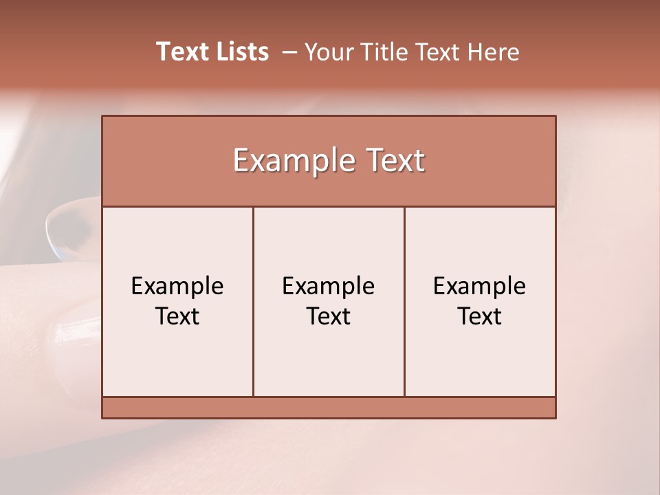 Treatment Looking Female PowerPoint Template