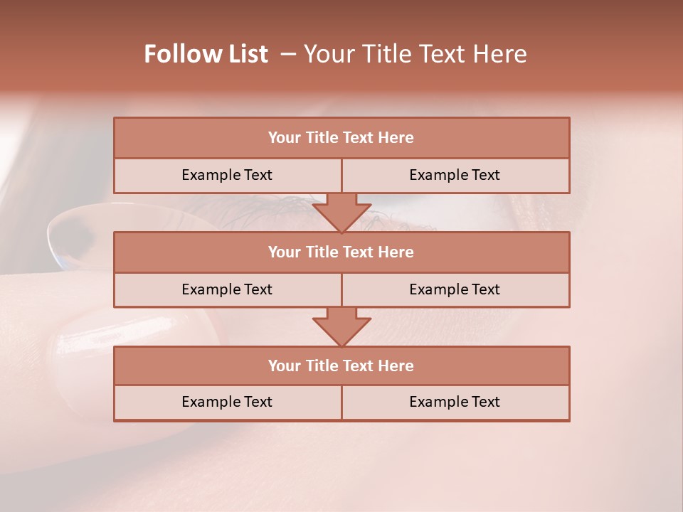 Treatment Looking Female PowerPoint Template