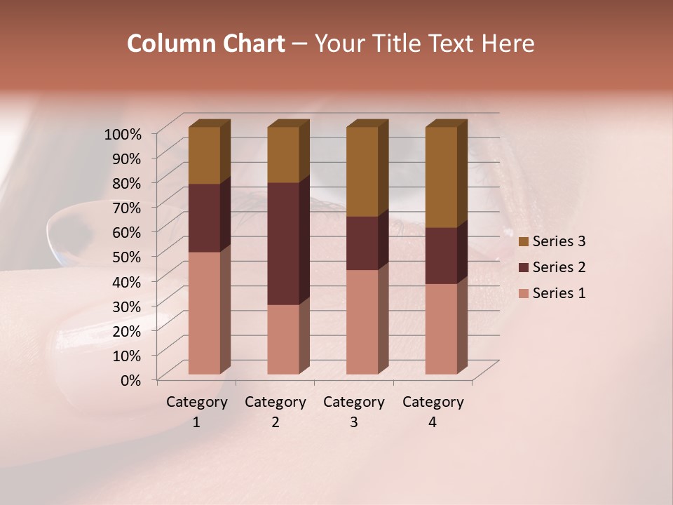 Treatment Looking Female PowerPoint Template
