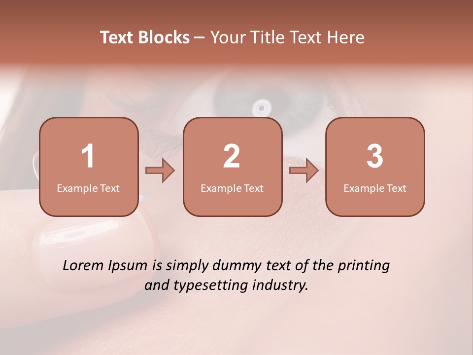 Treatment Looking Female PowerPoint Template