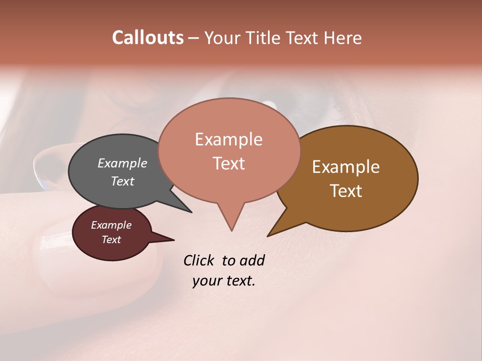 Treatment Looking Female PowerPoint Template