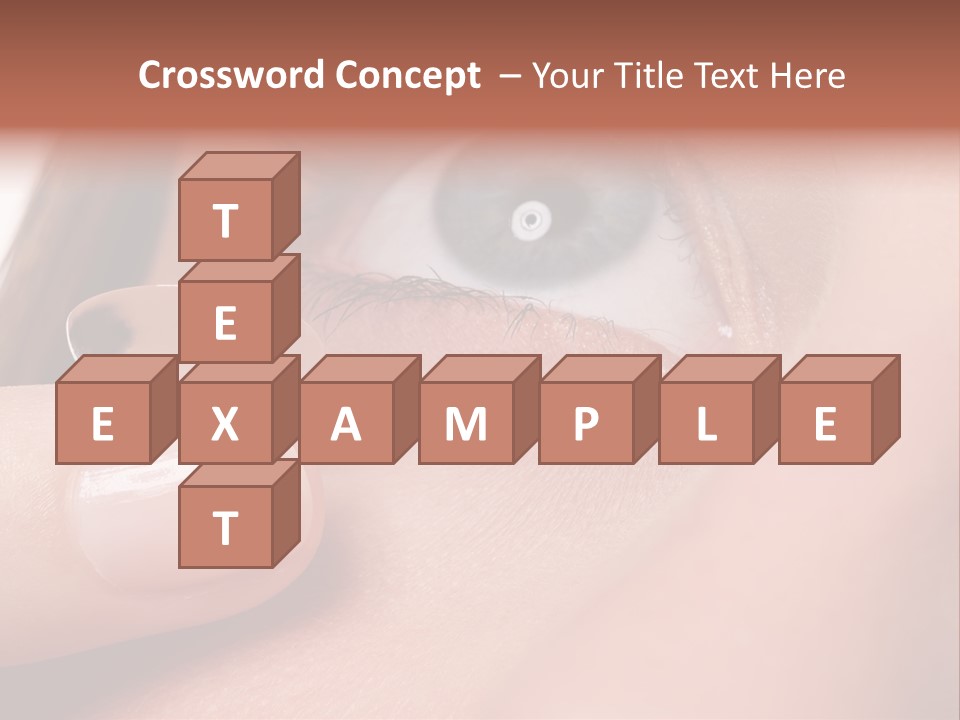 Treatment Looking Female PowerPoint Template