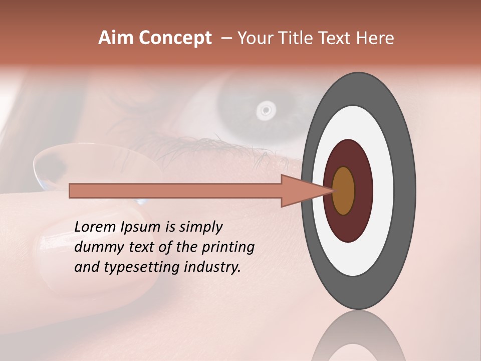 Treatment Looking Female PowerPoint Template