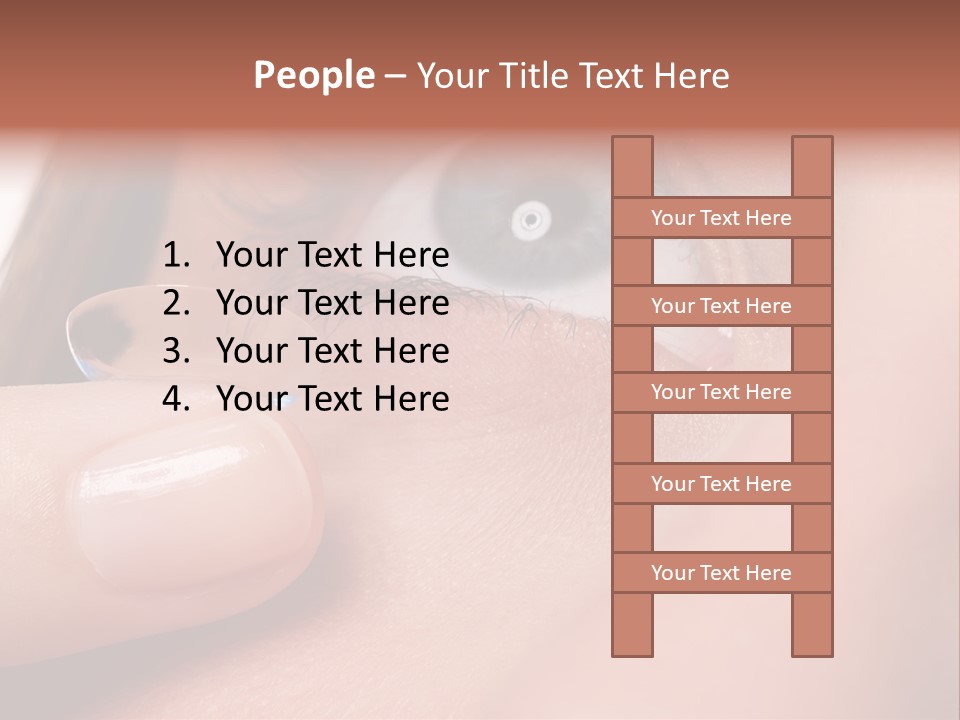 Treatment Looking Female PowerPoint Template