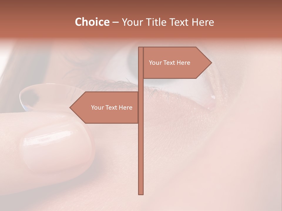 Treatment Looking Female PowerPoint Template