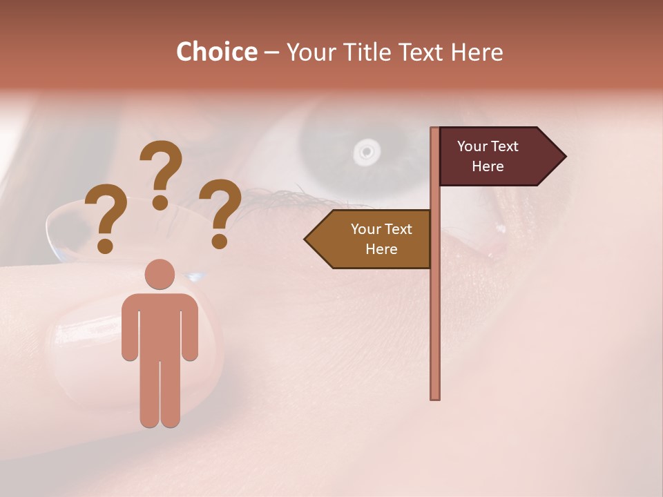 Treatment Looking Female PowerPoint Template