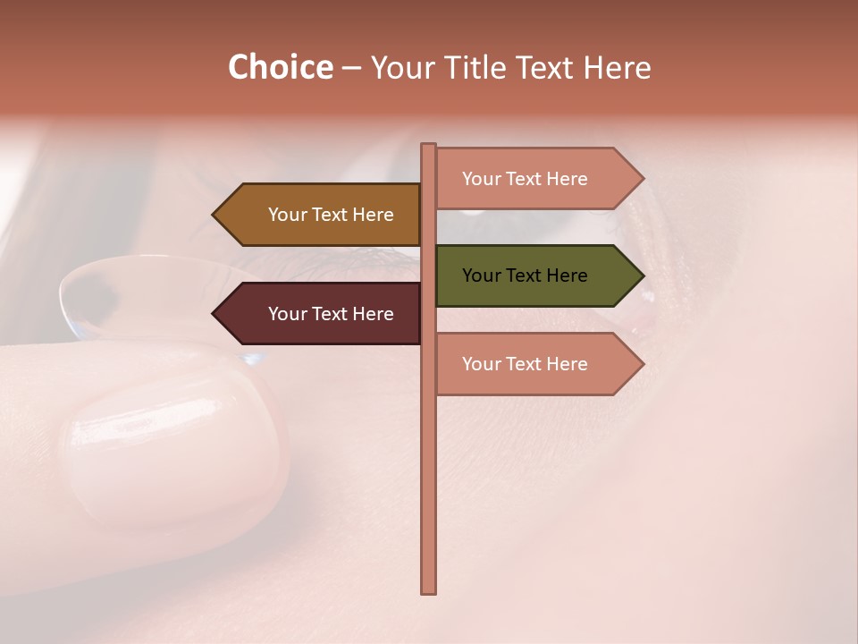 Treatment Looking Female PowerPoint Template