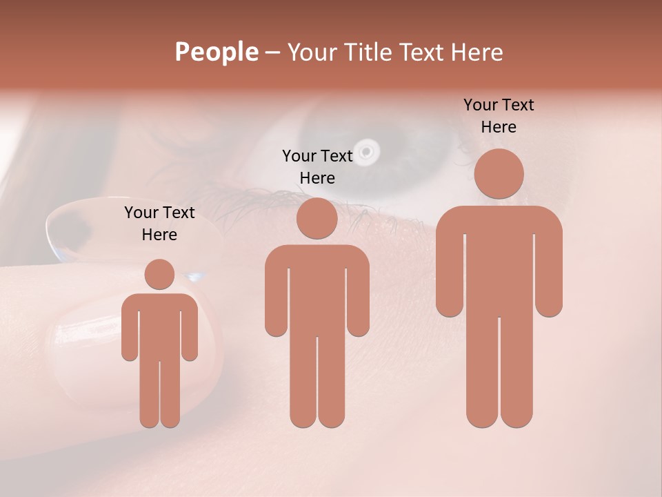 Treatment Looking Female PowerPoint Template