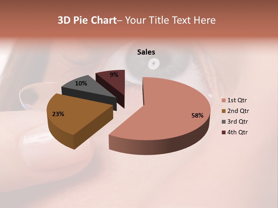Treatment Looking Female PowerPoint Template