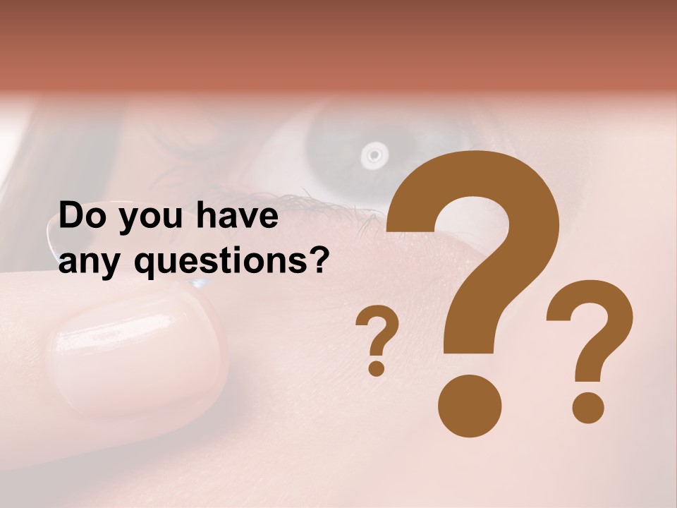 Treatment Looking Female PowerPoint Template