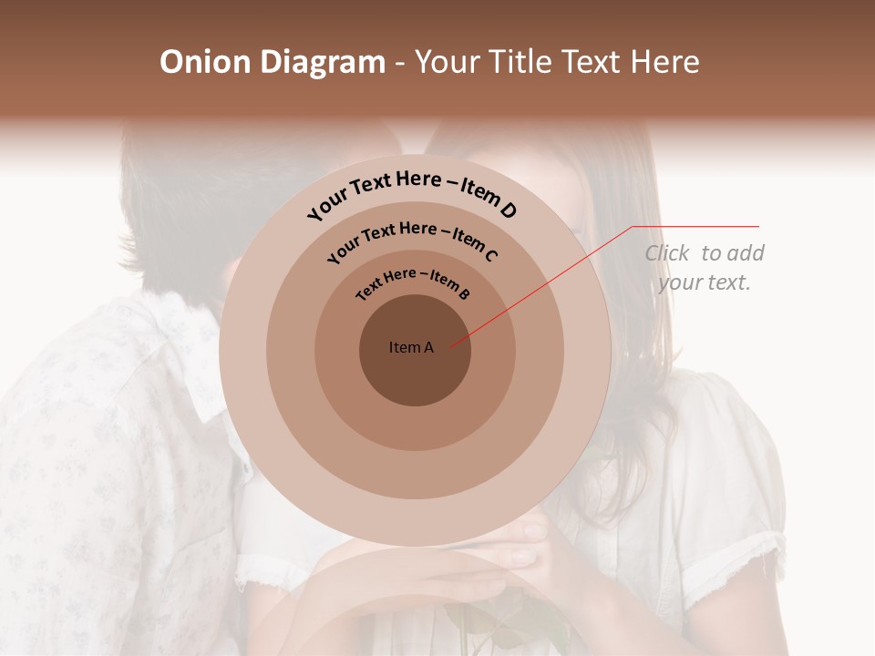 A Man Kissing A Woman With A Rose In Her Mouth PowerPoint Template