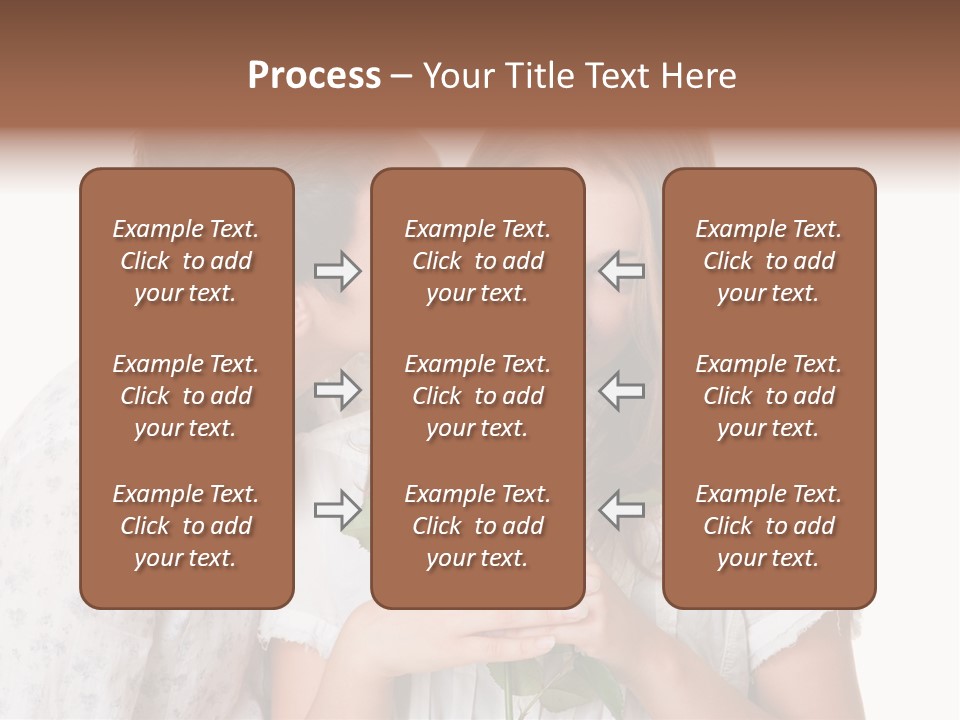 A Man Kissing A Woman With A Rose In Her Mouth PowerPoint Template
