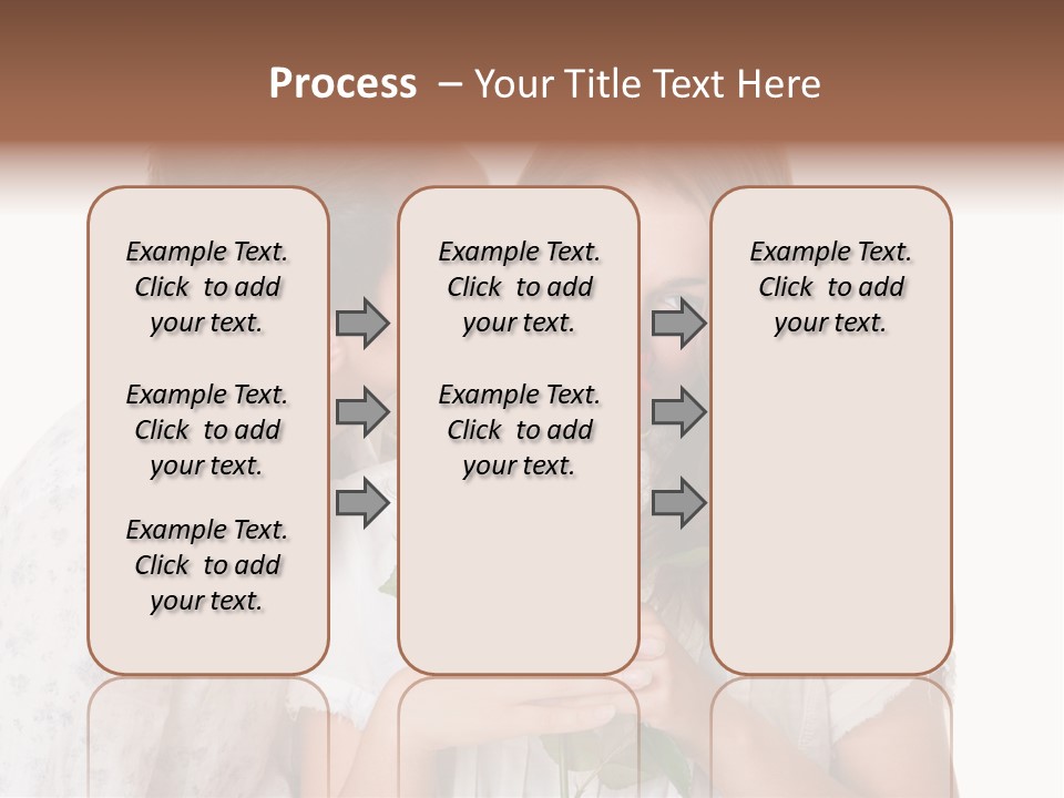 A Man Kissing A Woman With A Rose In Her Mouth PowerPoint Template
