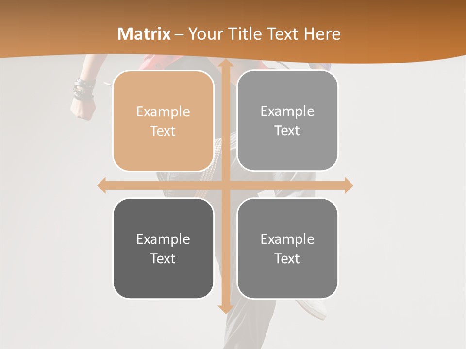 Flexibility Action Woman PowerPoint Template