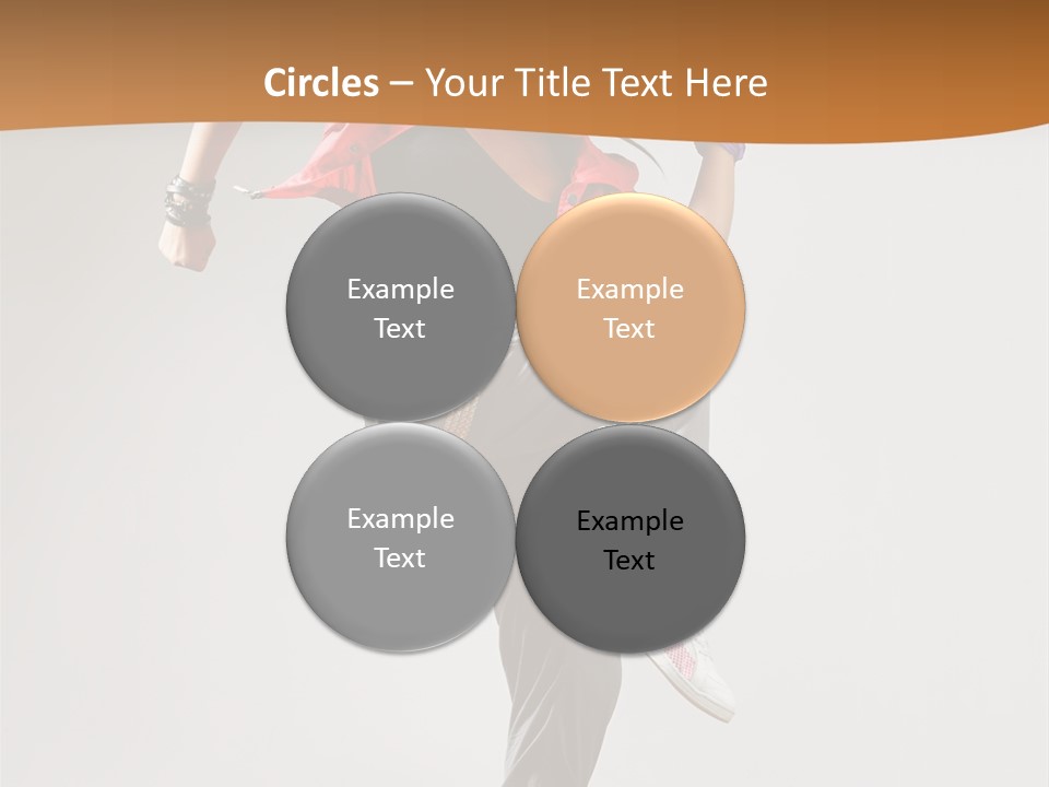 Flexibility Action Woman PowerPoint Template