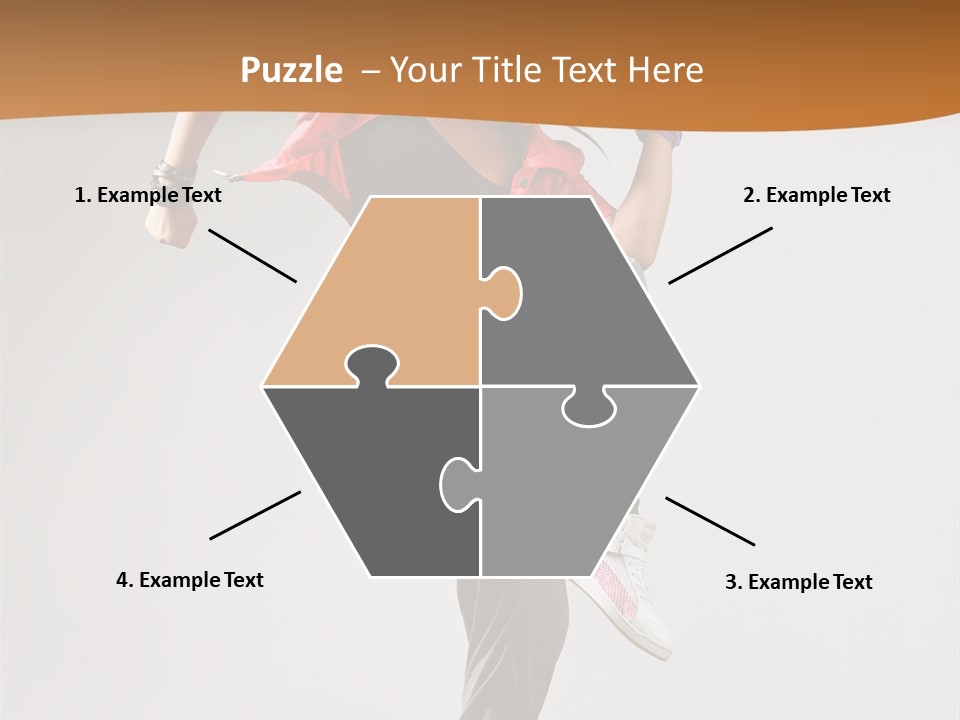 Flexibility Action Woman PowerPoint Template