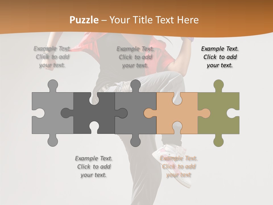 Flexibility Action Woman PowerPoint Template