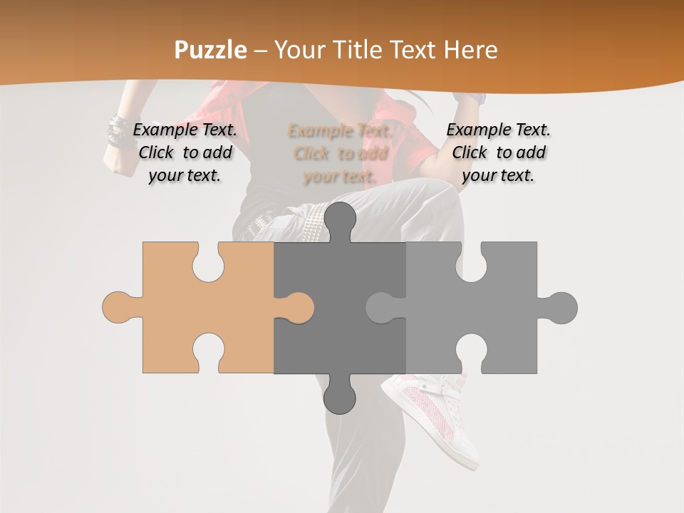 Flexibility Action Woman PowerPoint Template