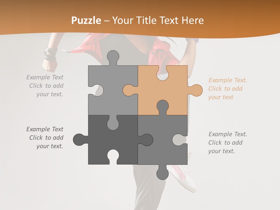 Flexibility Action Woman PowerPoint Template