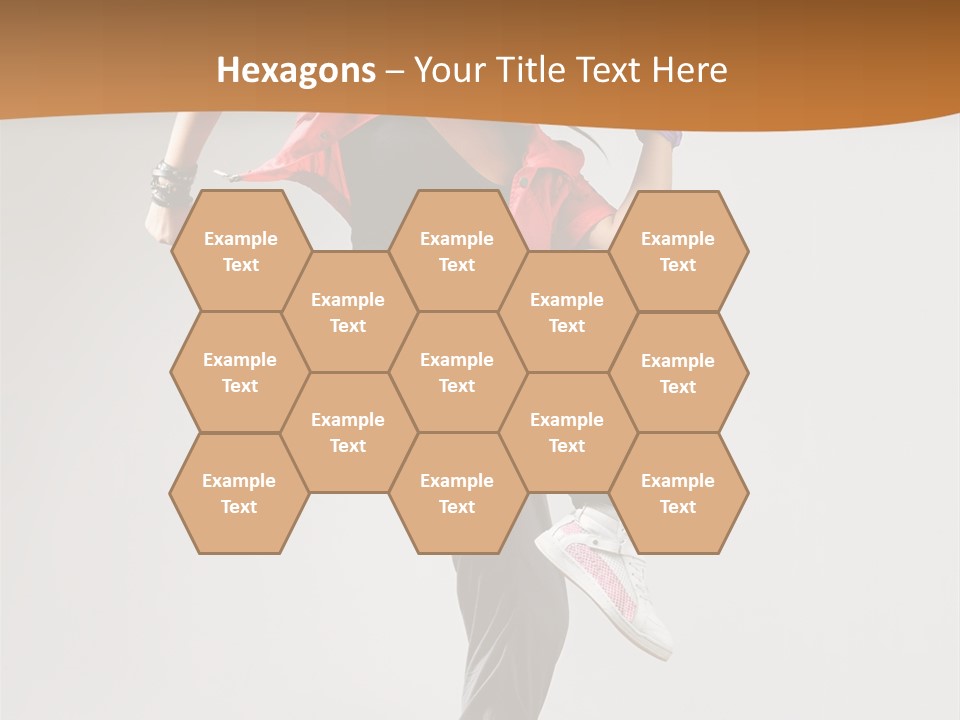 Flexibility Action Woman PowerPoint Template