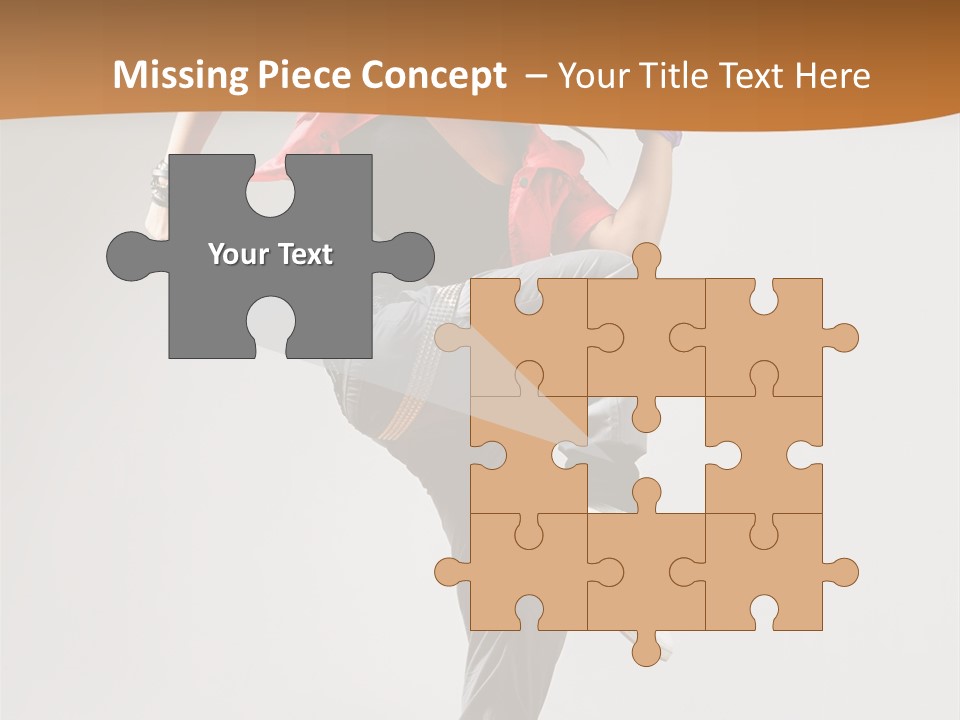 Flexibility Action Woman PowerPoint Template