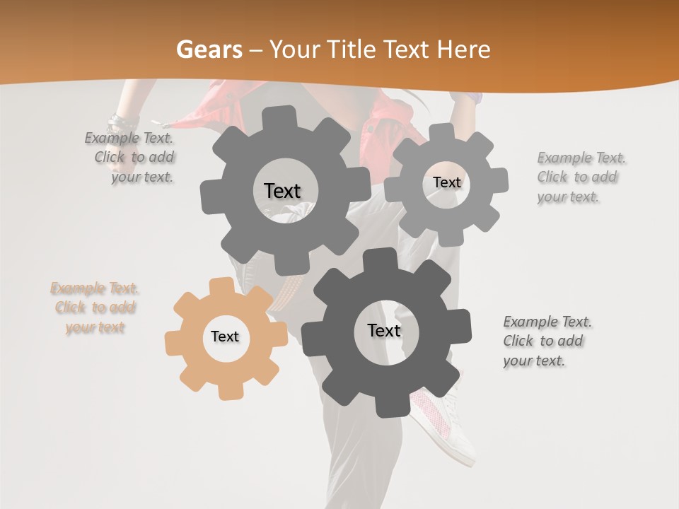 Flexibility Action Woman PowerPoint Template