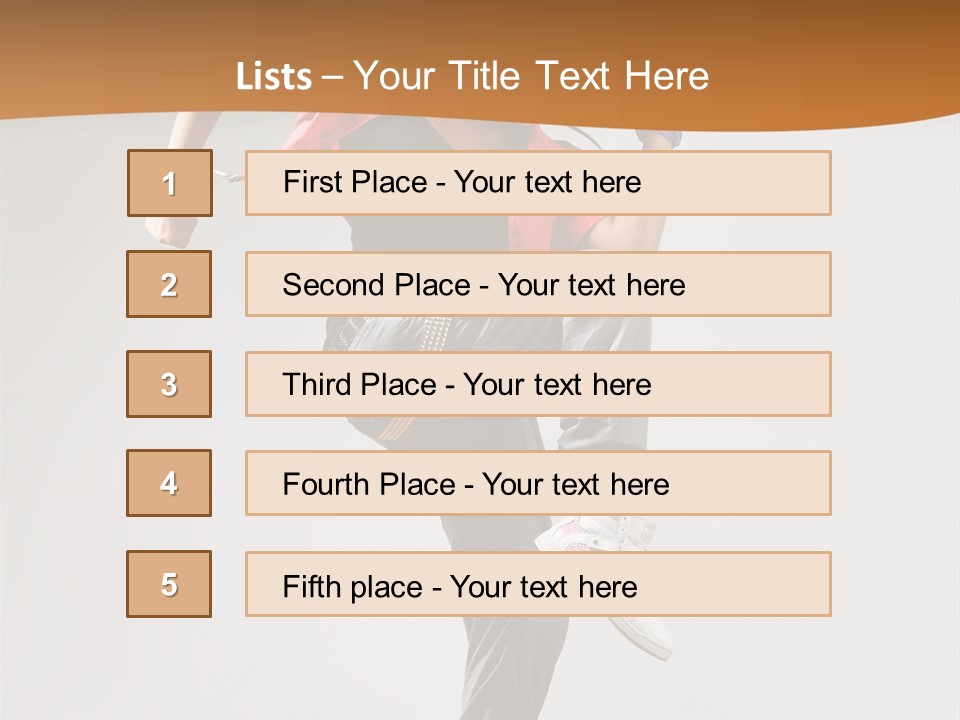 Flexibility Action Woman PowerPoint Template