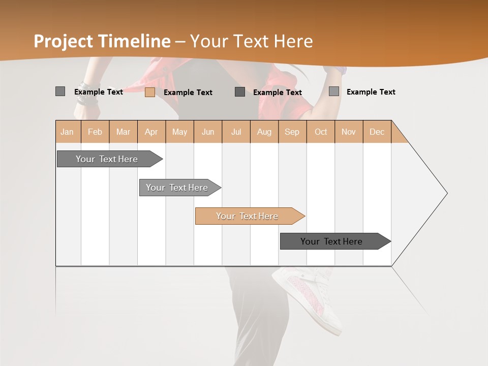 Flexibility Action Woman PowerPoint Template