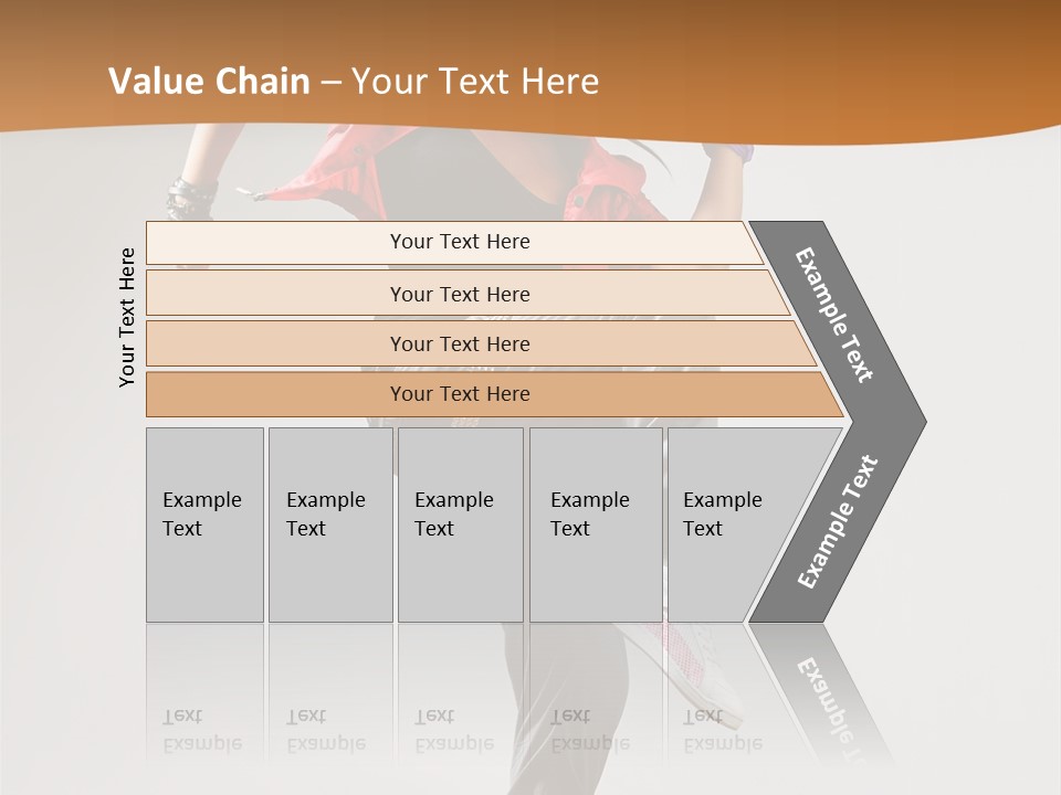 Flexibility Action Woman PowerPoint Template