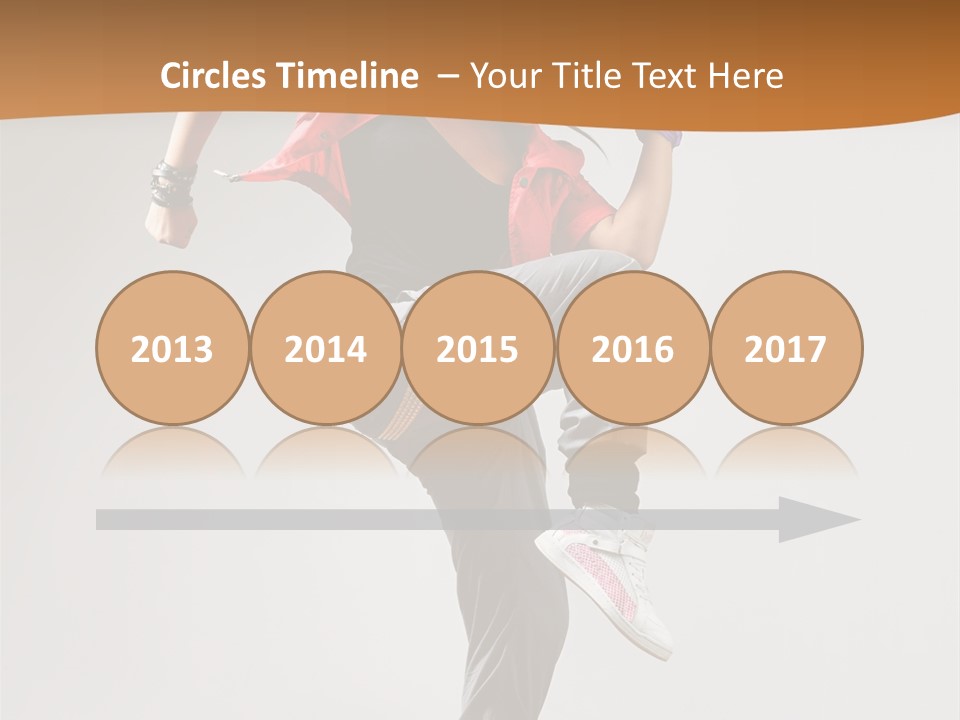 Flexibility Action Woman PowerPoint Template