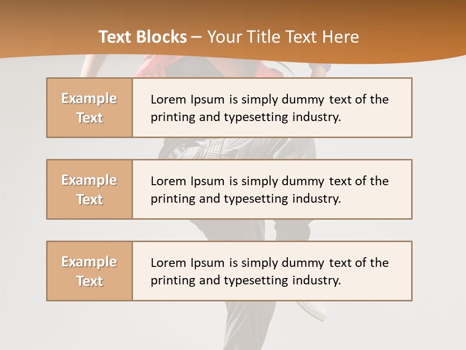 Flexibility Action Woman PowerPoint Template