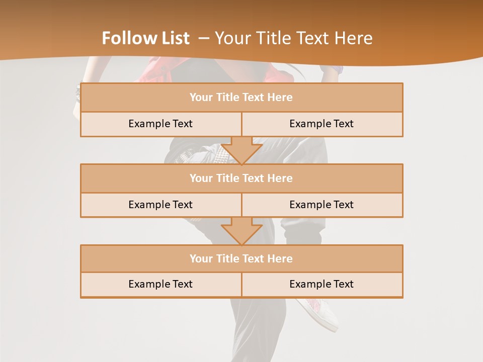 Flexibility Action Woman PowerPoint Template