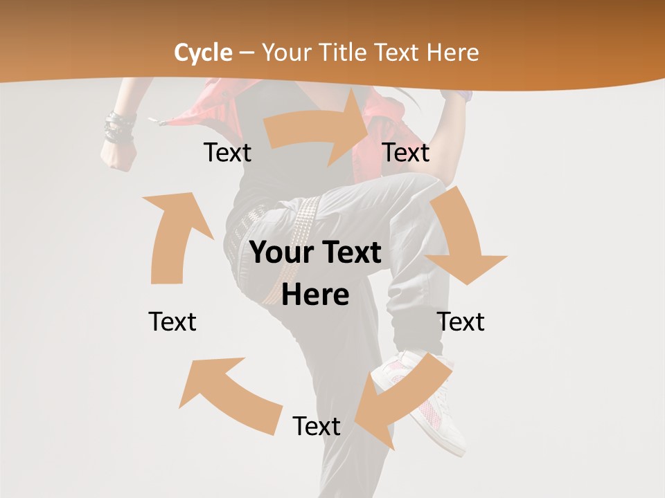 Flexibility Action Woman PowerPoint Template