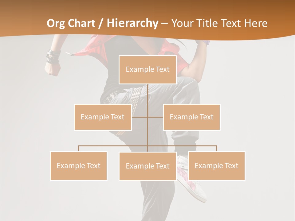 Flexibility Action Woman PowerPoint Template