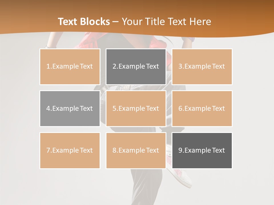 Flexibility Action Woman PowerPoint Template