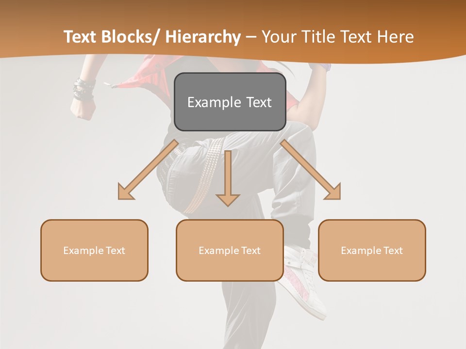 Flexibility Action Woman PowerPoint Template