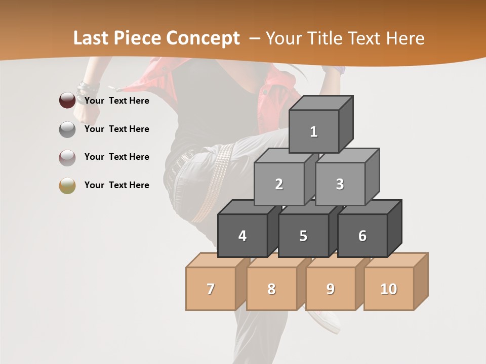 Flexibility Action Woman PowerPoint Template