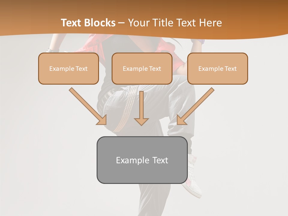 Flexibility Action Woman PowerPoint Template