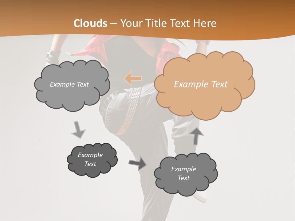 Flexibility Action Woman PowerPoint Template