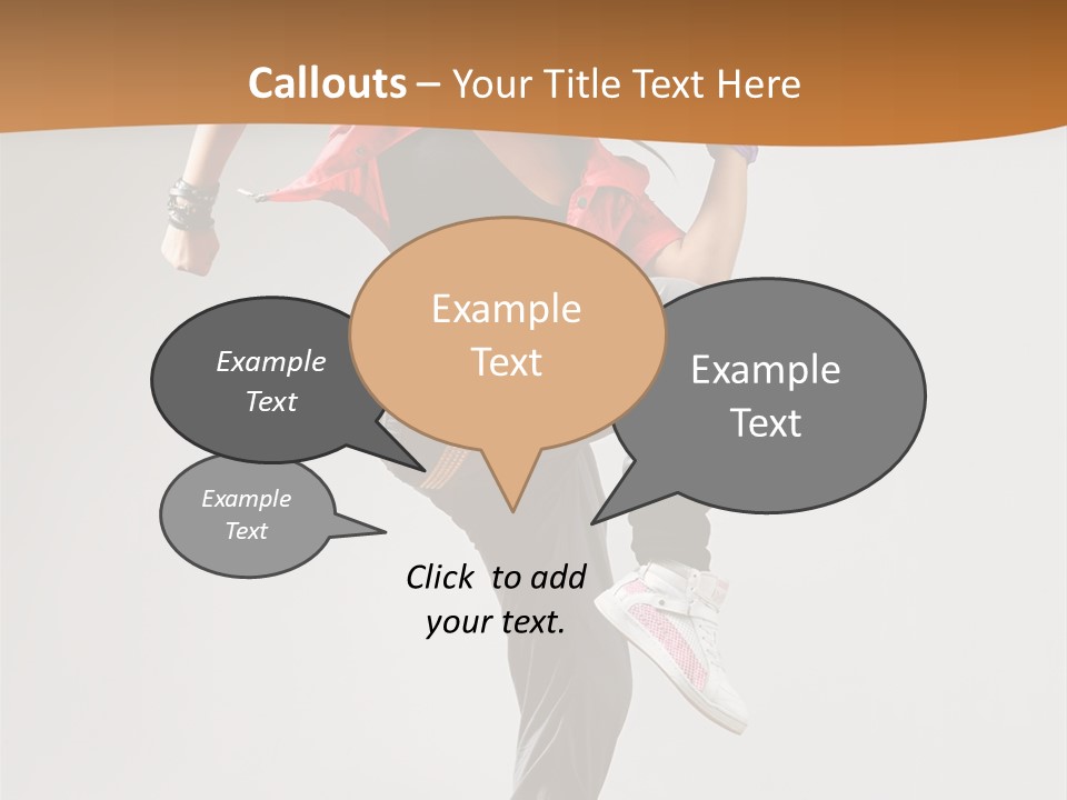 Flexibility Action Woman PowerPoint Template