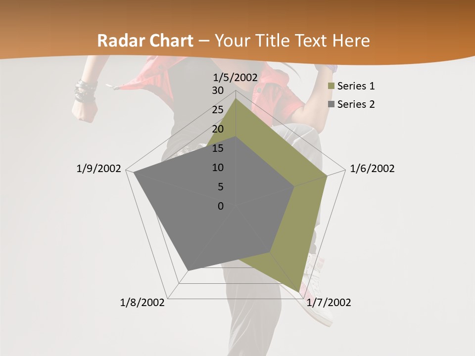 Flexibility Action Woman PowerPoint Template