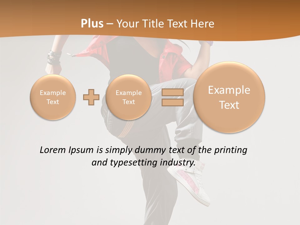 Flexibility Action Woman PowerPoint Template