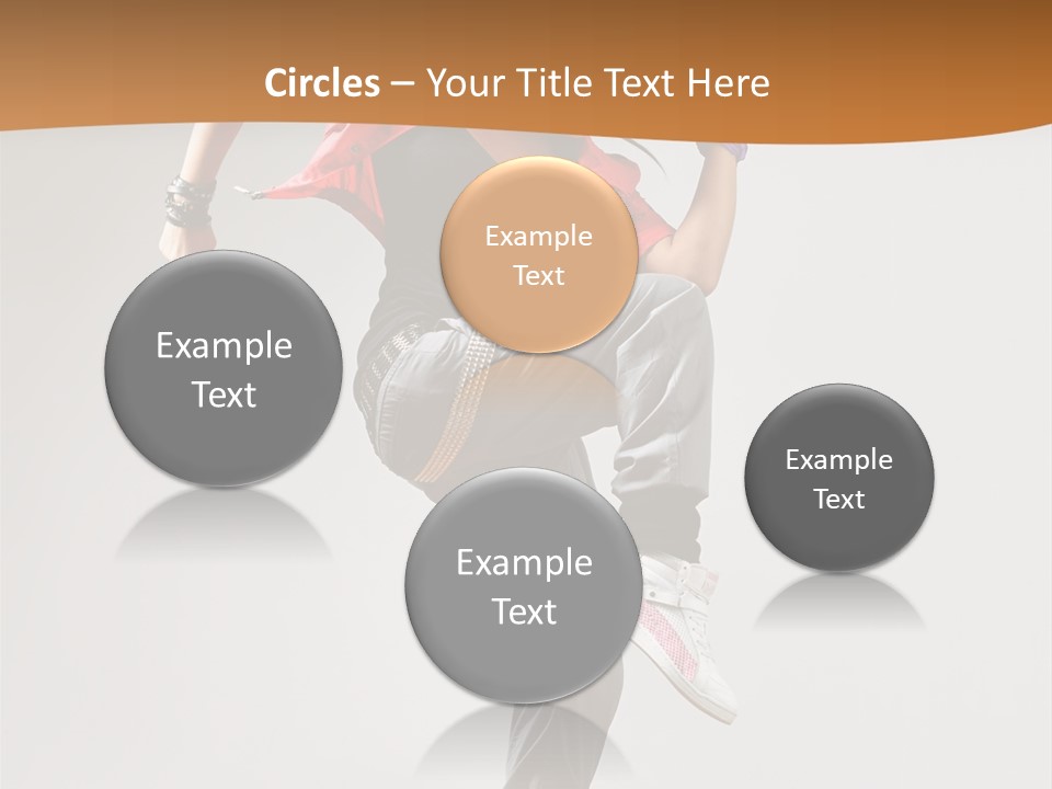 Flexibility Action Woman PowerPoint Template